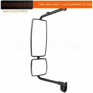 Black Complete LH Side Mirror Fits 2003-2016 International Durastar 4200 4300 - Picture 1 of 8