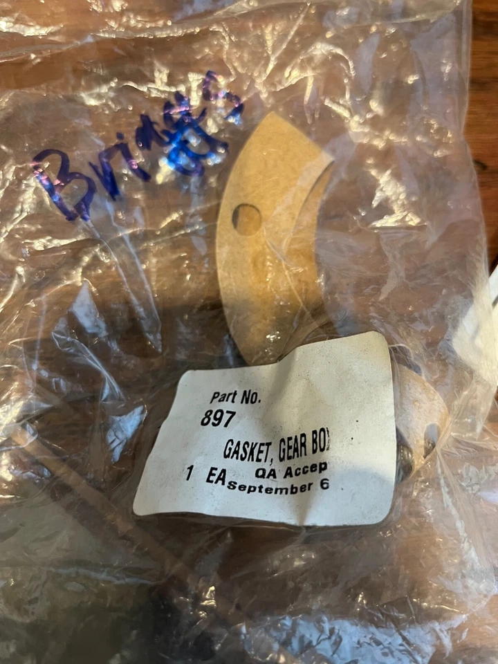 Junta para lanzador de nieve Briggs & Stratton OEM 897MA, caja de cambios 1695566 - bruto 27" ✅ Foto 1 de 1