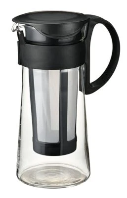 Jarra de café negra de 600 ml apta para lavavajillas fácil de limpiar sin plomo Foto 1 de 4