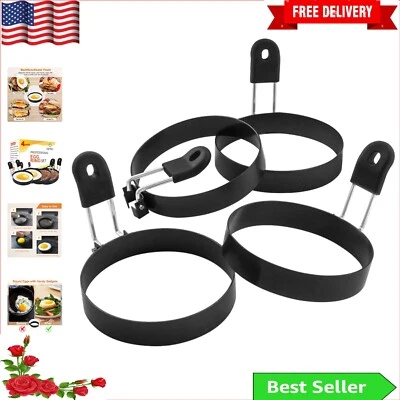 专业级不粘蛋环套装 - 3.5 英寸直径早餐精通 — 第 1/4 张图片