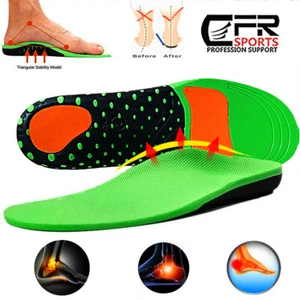 CFR High Arch Heel Support Plantar Fasciitis Orthotic Insoles Flat Foot Feet Pad - Picture 1 of 13