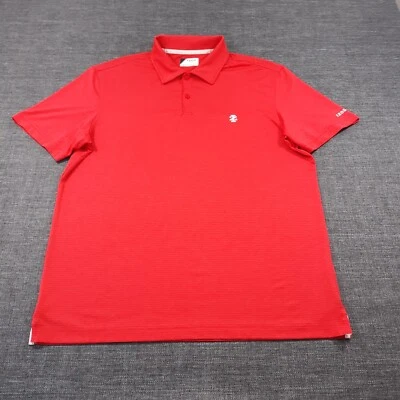 Camisa polo de golf IZOD Performance para hombre talla mediana roja Foto 1 de 4