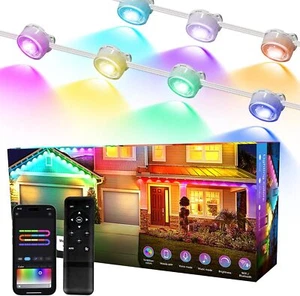WiFi Permanent Outdoor Light Mount Bracket Soffit Lights Eave Lamp Dynamic RGB - Picture 1 of 30