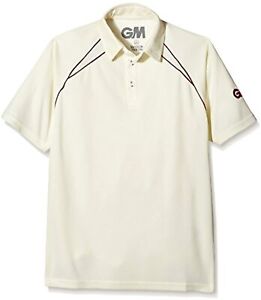 GUNN and Moore Boy's Teknik Club Short Sleeve Shirt Beige Cream / Maroon S