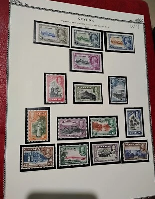 1953 British Ceylon, Leeward Islands And British Honduras Watermarked MNH. - Image 1 of 3