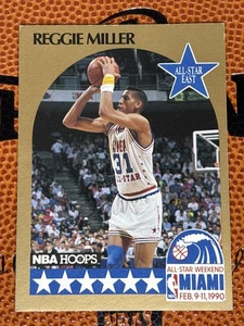 1990-91 NBA Hoops Reggie Miller All-Star #7 Pacers - Picture 1 of 2