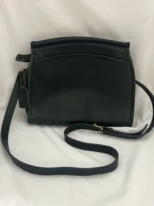 Bolso Coach Carlyle Vintage Cuero Verde Oscuro 1990 Número 015-2037 Estilo 9854 - Imagen 1 de 12