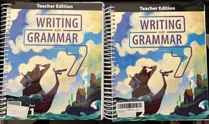 BJU Teacher Edition Writing & Grammar  Part  1 and 2  Gr 7 - 4th edition Free Sh - Picture 1 of 1