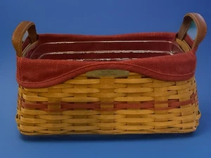 Vtg. Longaberger Christmas Collection 2002 Edition Traditions Basket w/2 Liners - Picture 1 of 12