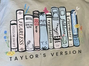 Taylor Swift Albums Taylor's Version Sweatshirt 2XL Beige Oversized Baggy - Picture 1 of 5