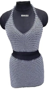 Aluminium Kettenhemd BH Aluminium Kettenhemd Rock eloxiertes Aluminium Kettenhemd w... - Bild 1 von 5
