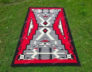 5x8 Ft Handwoven Wool Navajo Rug Western Collection Native American Style Rug - Picture 1 of 11