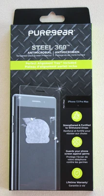 NEW PureGear Steel 360 Apple iPhone 13 14 Pro Max Glass Screen Protector-G6 - Image 1 of 4