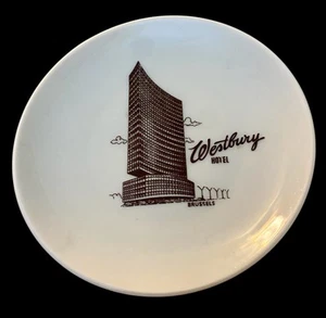 Westbury Hotel Brussels Plate Ashtray by Royal Sphinx - Picture 1 of 4