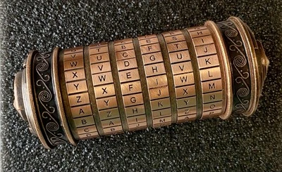 DA VINCI CODE (Cryptex Metal Lock Puzzle Box) Replica-Prop (Movie Collectible) - Image 1 of 4