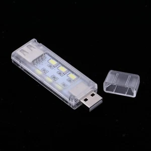 Mini Barre Lumineuse LED Portable USB avec 12 LEDs Veilleuses-Données de Support - Photo 1/6