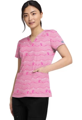 In The Loop Med Couture Print BCA Scrub V Neck Top MC8564 INOO - Image 1 of 4