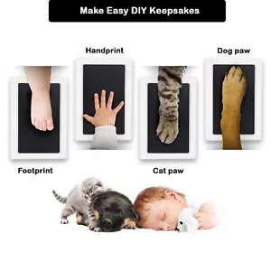 Clean Touch Animal Paw Baby Foot & Hand Print Large Ink Pad NO MESS 10 Colors - Picture 1 of 18