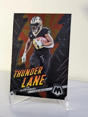 Alvin Kamara 2023 Panini Mosaic - Thunder Lane #TL-AK  - Image 1 of 2