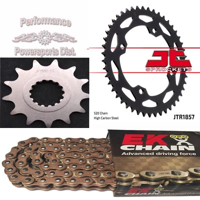 06-18 YAMAHA RAPTOR 700 RODA DENTADA 13 (-1)/42(+4) CONJUNTO E CORRENTE O-RING DE OURO EK SRO6 - Imagem 1 de 3