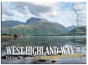 Imán metálico para nevera West Highland Way Fort William Loch - Imagen 1 de 2