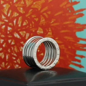 Anillo Bulgari B - Zero 1 - 5 bandas en oro blanco de 18 quilates - talla 50 con caja Bulgari - Imagen 1 de 7