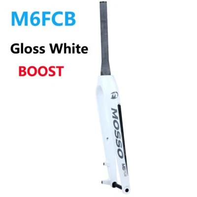 Horquilla rígida de fibra de carbono Boost MTB 27,5 29er horquillas de bicicleta eje pasante 110x15 mm Foto 1 de 4