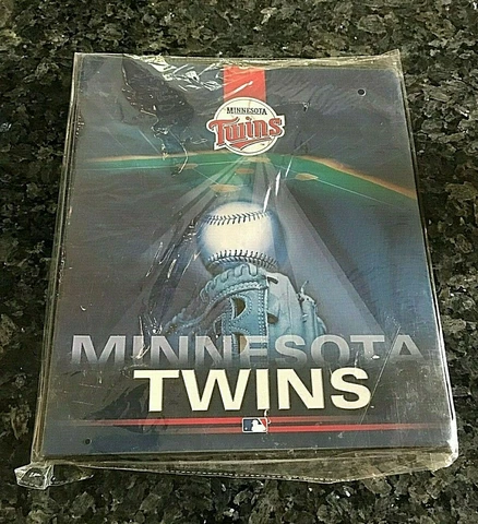 MINNESOTA TWINS MLB 3 Rings School 1" Binder John F Turner NEW SEALED Cover