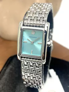 Tory Burch Damenuhr TBW1083 Quarz blaues Ziffernblatt silber Edelstahl 19 mm - Bild 1 von 14