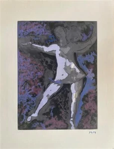 Marino Marini Dancer II Hand Signed Limited Etching Female Dancing - Picture 1 of 1