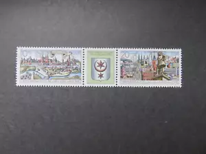 RDA 1990 Mi-Nr. DD WZd828 3338+3339 Youth Stamp Exhibition Hall nuevo - Imagen 1 de 2