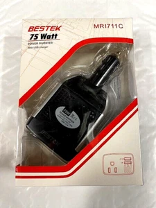 Bestek 75W Wechselrichter DC 12V auf 110V AC Auto Wechselrichter Leistungswandler - Bild 1 von 2