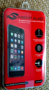IPhone-7plus-Glass-Screen-Protector-Samurai-Scratch--Shatter-Resistant-New US - Picture 1 of 1