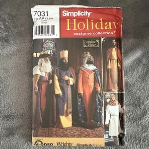 Sewing Pattern Simplicity 7031 Size XS-M Mens Wiseman Holiday Costume Cosplay - Picture 1 of 4