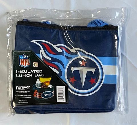 Tennessee Titans Soft Side Insulated Lunch Bag NEW - FREE U.S.A. Shipping Cover