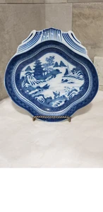 Mottahedeh Blue Canton Shell Shaped Dish - Picture 1 of 2