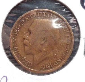 CIRCULATED, G IN GRADE, 1913 1/2 PENNY UK COIN (22615) - Picture 1 of 3