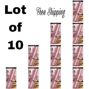 Maybelline 800 Lash Sensational Mascara Sky High Blackest Black Nuevo Lote de 10 - Imagen 1 de 10