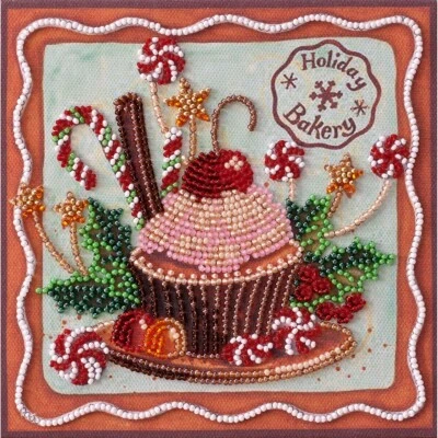 Abris Art Holiday Sweets Beaded Embroidery Kit
