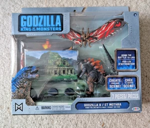 Godzilla King of the Monsters Godzilla & Et Motha 7 Piece Battle Pack Brand New - Picture 1 of 3