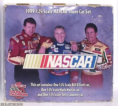 Juego de tres coches NASCAR 1999 Racing Champions 10 aniversario escala 1:24 (nuevo en caja) Foto 1 de 4