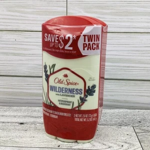 Old Spice Antiperspirant Deodorant WILDERNESS with Lavender, 2.6oz Ea, TWIN PACK - Picture 1 of 7