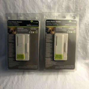 Smart Master Dimmer Cooper Verkabelung 600 Watt/VA Mandelfarbe 2er Pack - Bild 1 von 4