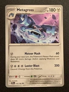Metagross - 115/162 - Poco común - SV5: Fuerzas temporales - Juego de cartas coleccionables Pokémon - Imagen 1 de 3