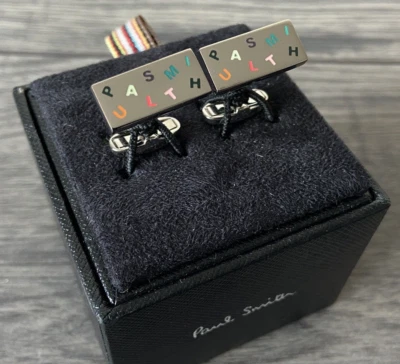 PAUL SMITH Logo Buchstaben Manschettenknöpfe BNIB - Bild 1 von 4