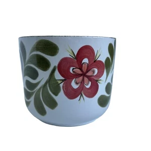 Crown Lynn Flowerpot Planter Ironstone Hand Painted made in Philippines VTG - Picture 1 of 7