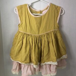 WDW Well Dressed Wolf baby girl dress 18M Two Piece