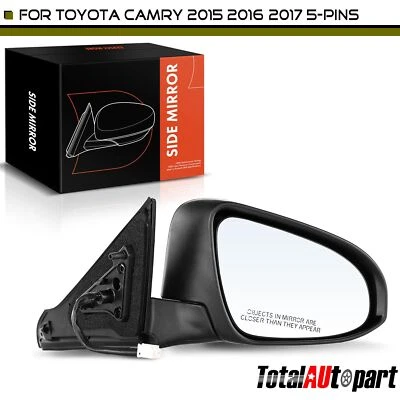 Espejo retrovisor térmico eléctrico negro para Toyota Camry 2015 2016 2017 lado derecho del pasajero Foto 1 de 4
