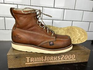 Thorogood Boots Size UK 9 D US 10D Moc Toe Work Boots Steel Toe