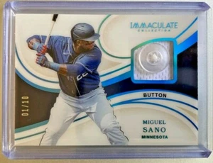 2020 Immaculate Miguel Sano Button Cards #1/10 Twins Ebay 1/1 FREE SHIP - Bild 1 von 3